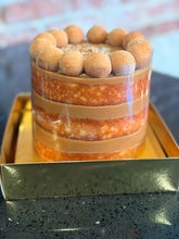 Load image into Gallery viewer, 6” Naked Cake of the Month : Vanilla with Brigadeiro and doce de leite!