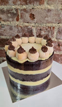 Load image into Gallery viewer, 6” Naked Cake of the Month : Vanilla with Brigadeiro and doce de leite!