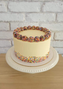 Brigadeiro Rainbow Sprinkle Cake