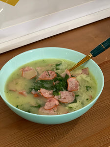 Soups : Caldo- Verde or Green Pea with Cream Cheese