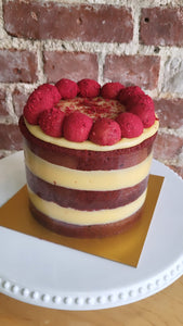 Cake of the Month- 6” Red Velvet, Berry Jam and White Brigadeiro