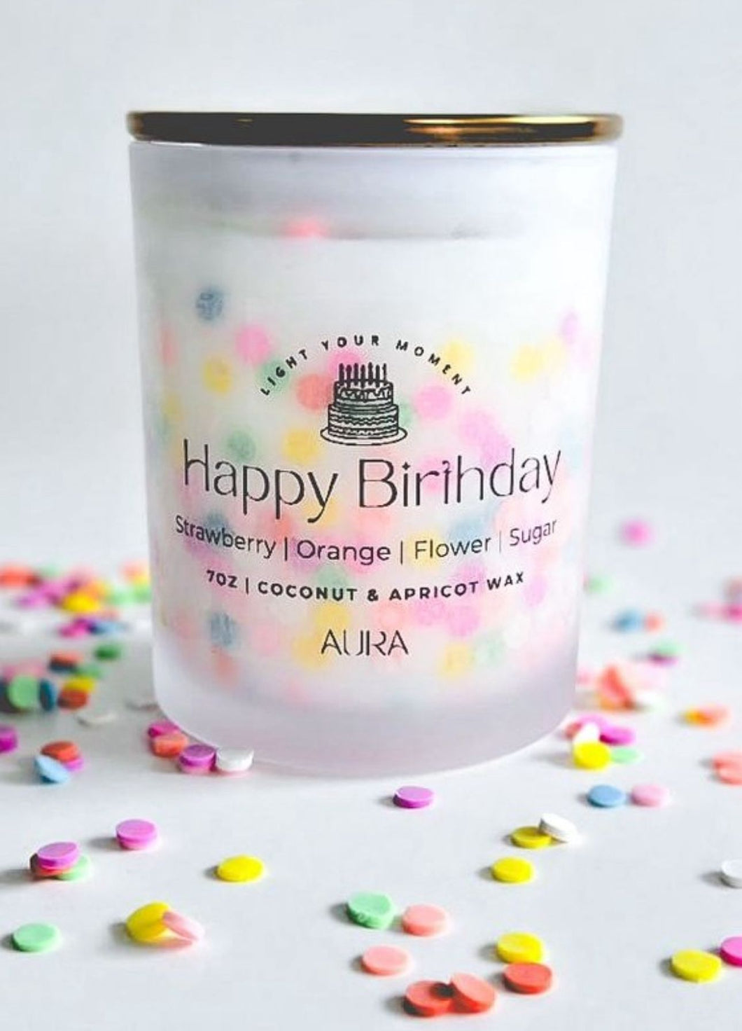 Happy Birthday AURA Candle