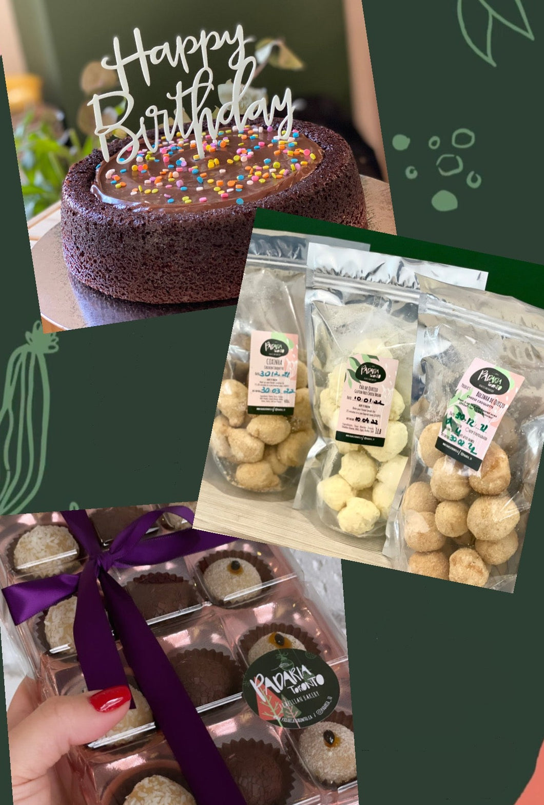 Party Kit with Charlotte Cake + Snacks + Cake topper + Brigadeiro Box