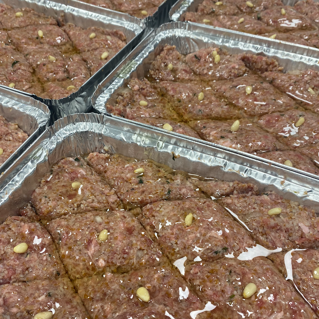 Quibe Assado - Ground Beef with Bulgur and Spices (serves 3)