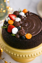 Load image into Gallery viewer, Holiday Chocolate Charlotte with Fruits
