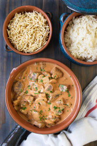 Estrogonofe  de carne- serves 3-4 (Beef Stroganoff)