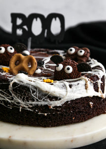Spooky Chocolate Charlotte Cake