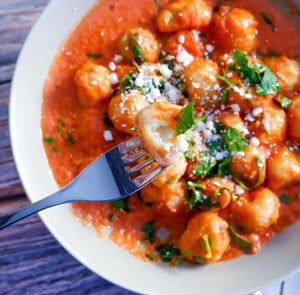 Gnocchi filled with Brie Cheese and Alla Vodka Sauce by Tusha’s Food